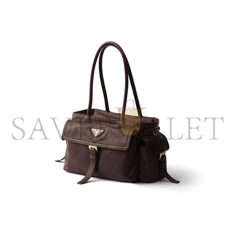 PRADA EXPLORE MEDIUM NAPPA LEATHER TOTE BAG 1BG596 (31*17*11cm) PRADA EXPLORE MEDIUM NAPPA LEATHER TOTE BAG 1BG596 (31*17*11cm)